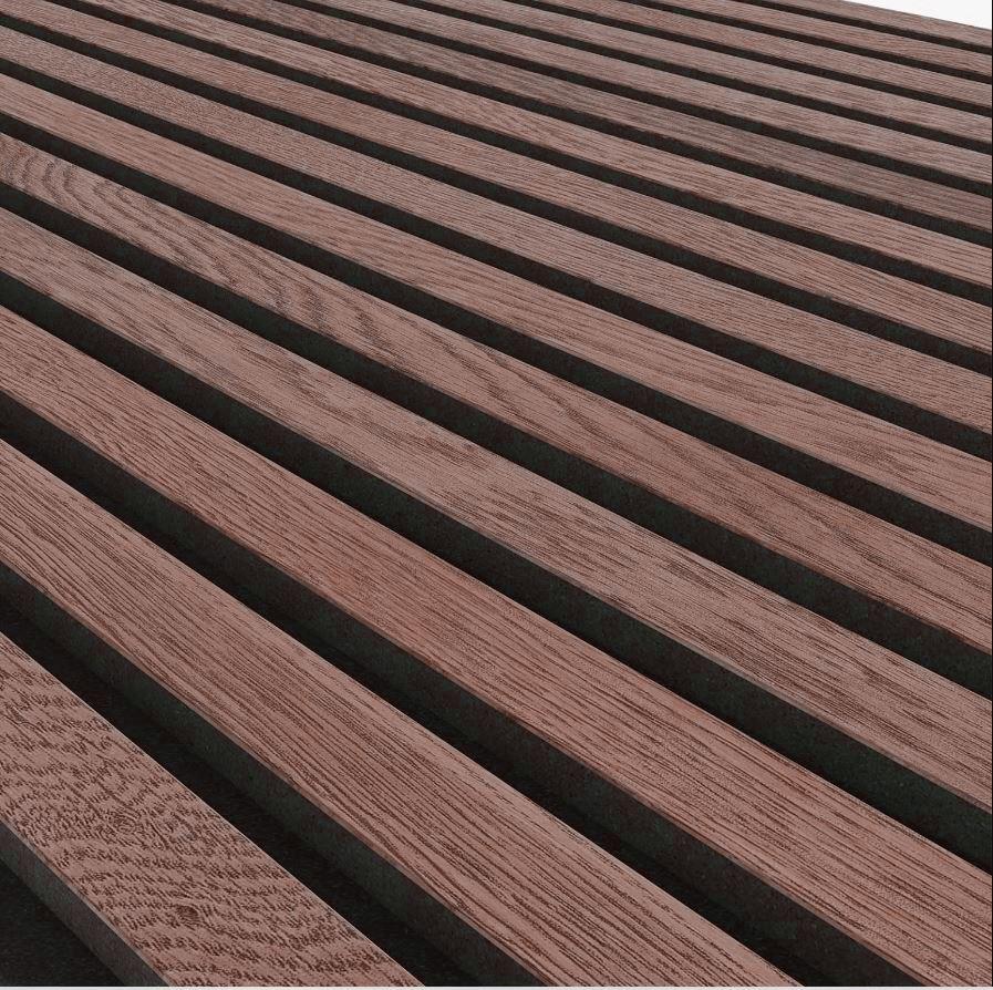 Riflaj acustic din lemn Walnut NEW 3000x600x22mm