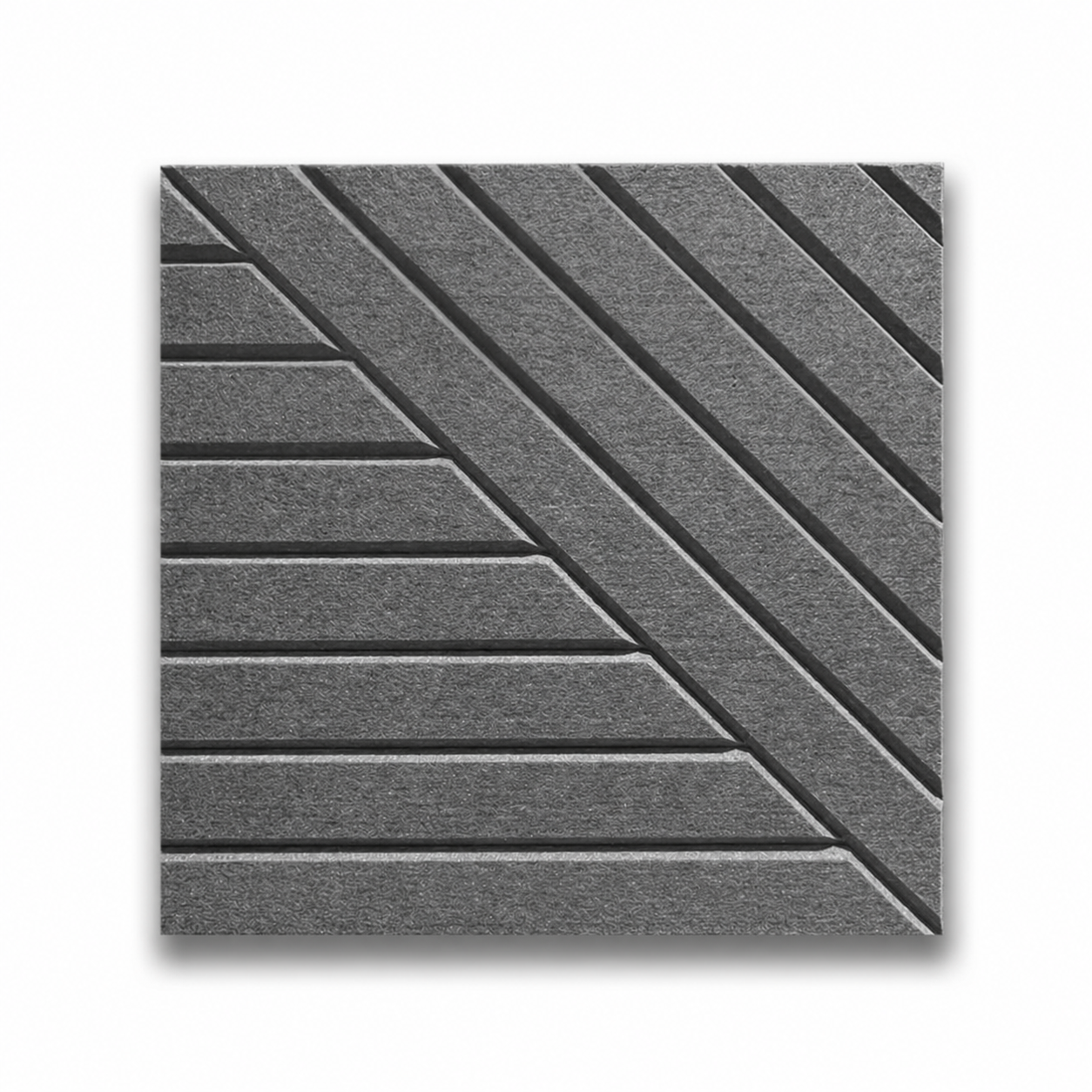 Panou acustic 3D PET 13 - African Grey, AG, 500*500*44.1mm