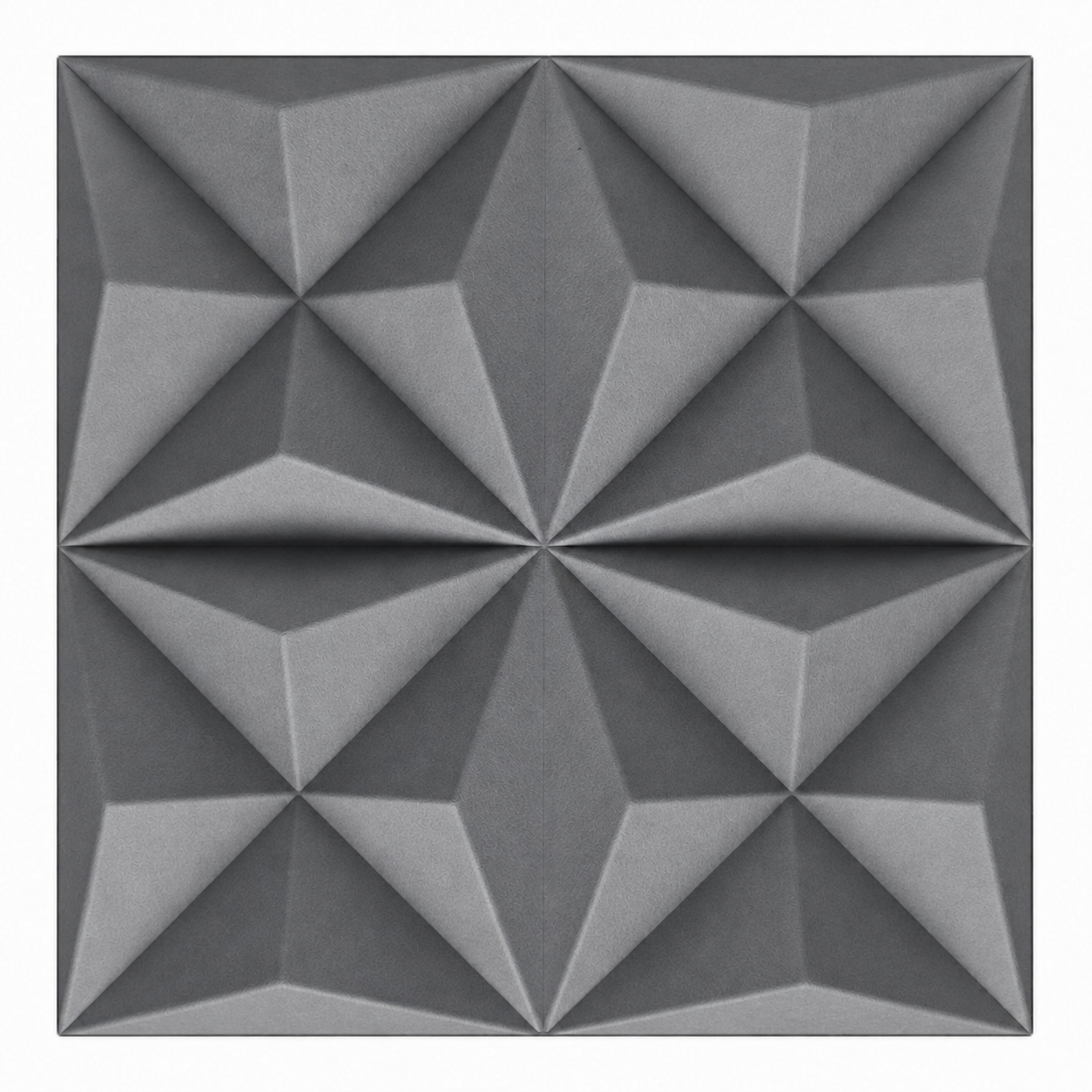 Panou acustic 3D PET 13 - African grey, 503*503*40.1mm